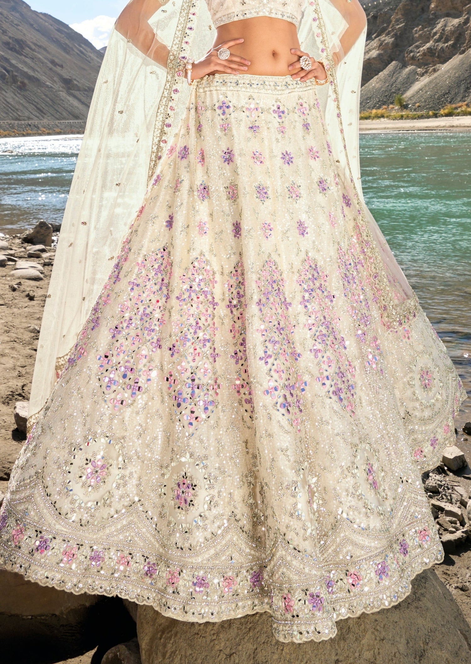 Buy Green Wedding Designer Lehenga Choli Online : India -
