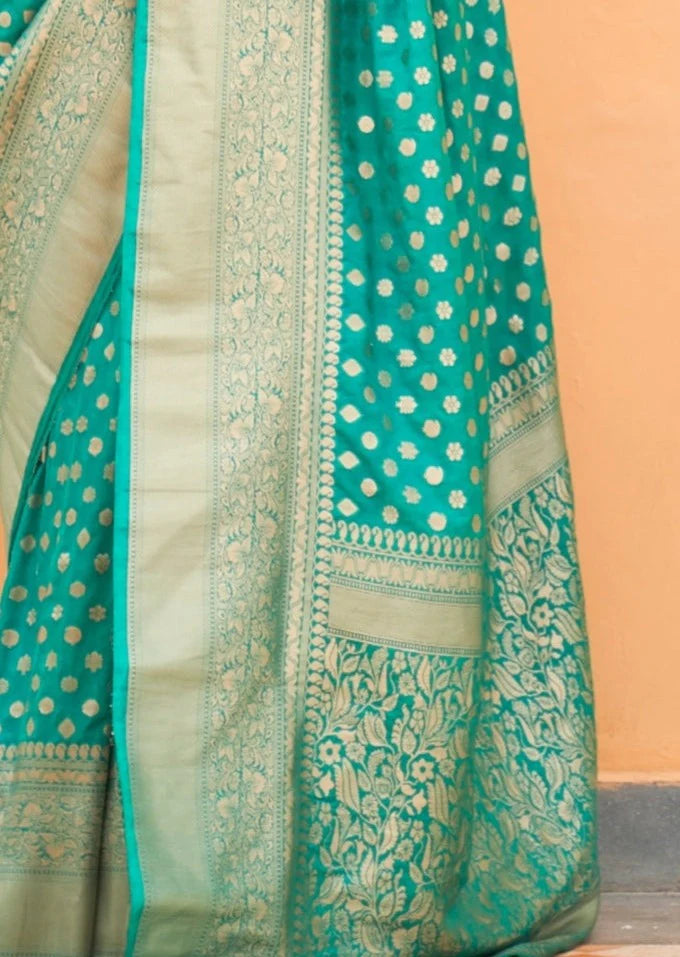 Pink Pure Khaddi Chiffon Banarasi Saree | Reeling Threads