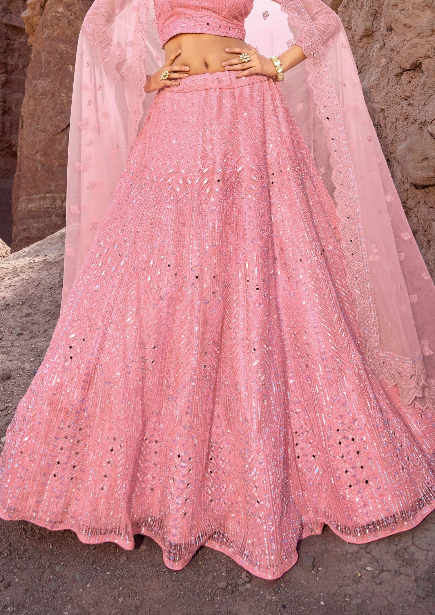 Luxury designer bridal pink lehenga choli online shopping usa uk uae dubai price.
