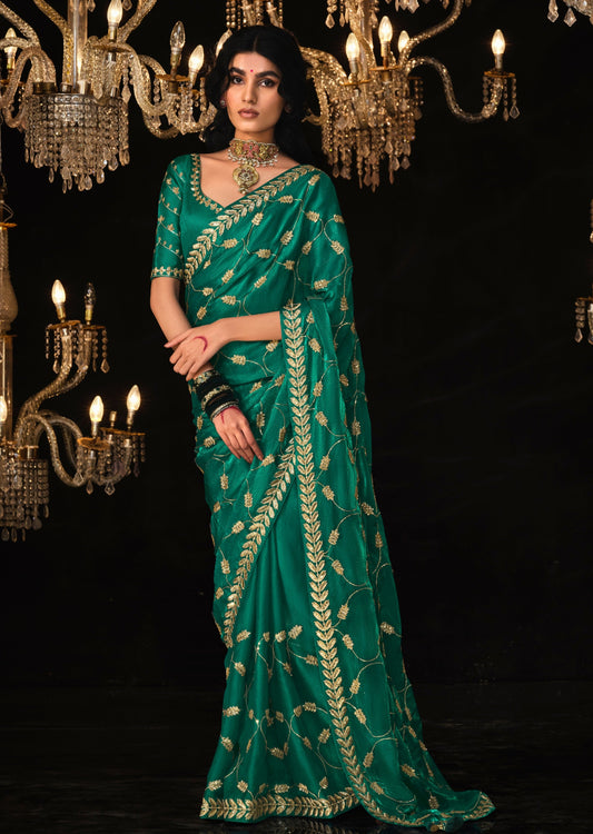 Pure organza handwork embroidery saree online shopping with price.