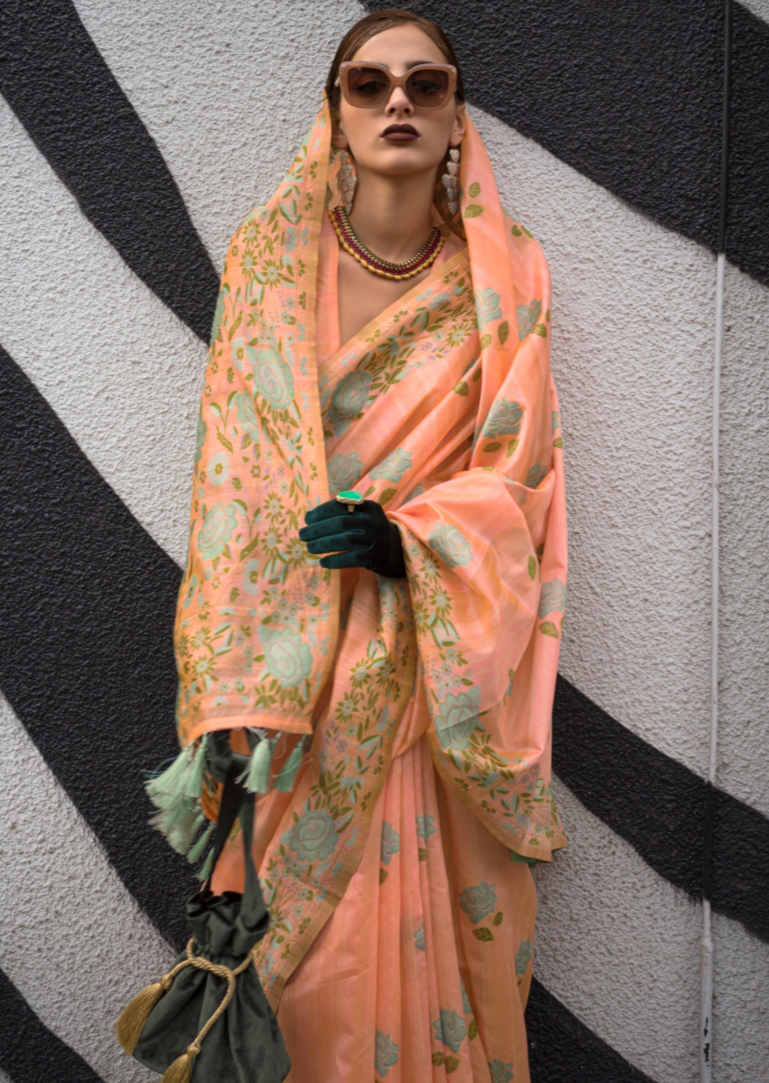 Parsi gara hand embroidery saree designs online.