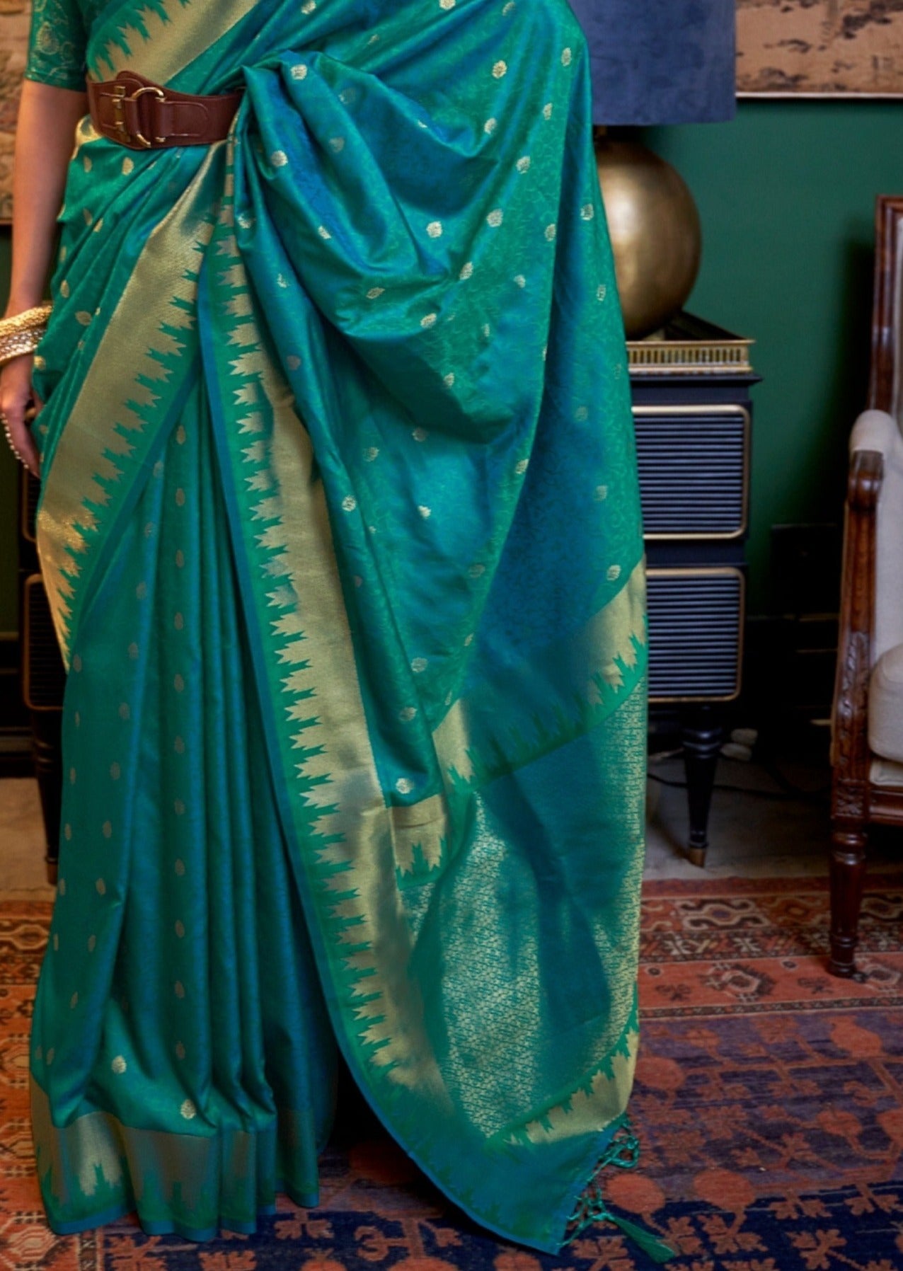 Pure banarasi silk handloom bridal saree wedding designs online shopping with price cost.