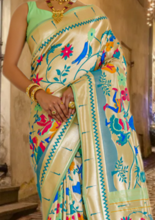 Pure paithani silk handloom sarees latest online shopping india usa for bride with price.