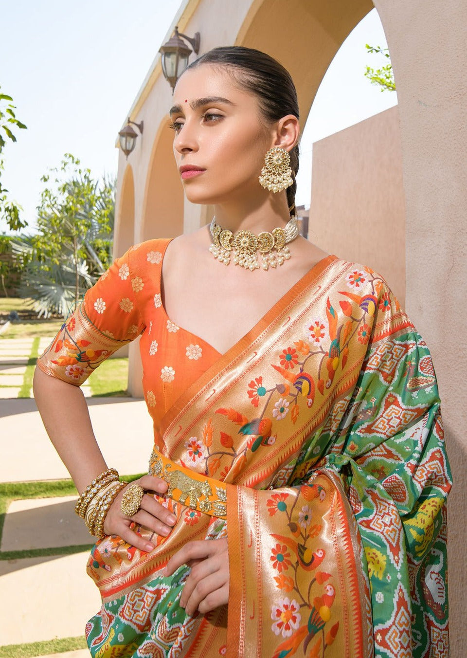 Pure patola silk original saree usa online shopping with price.