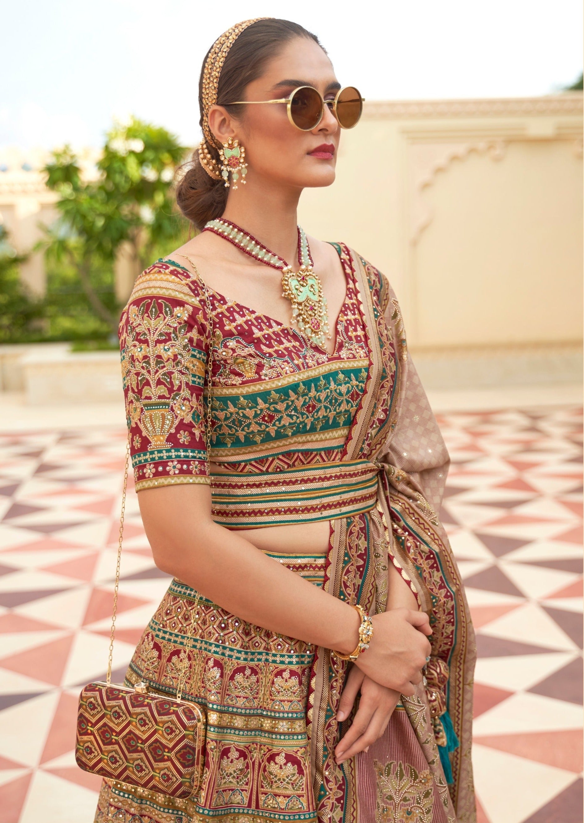 Designer Wedding Wear Pure Handwork Bridal Lehenga Choli main image 1