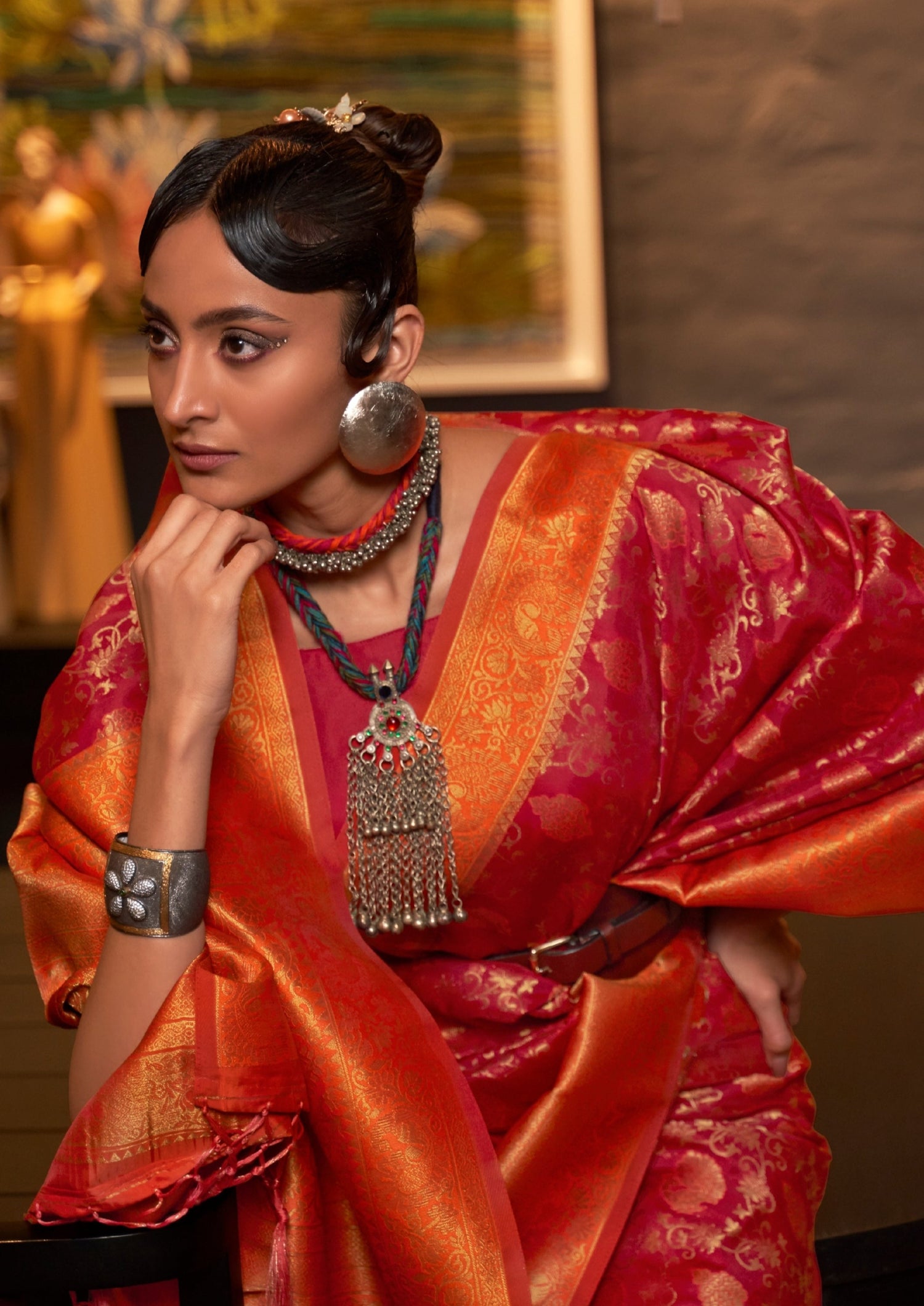 Shop banarasi handloom silk bridal sarees collection online shopping with price usa india.