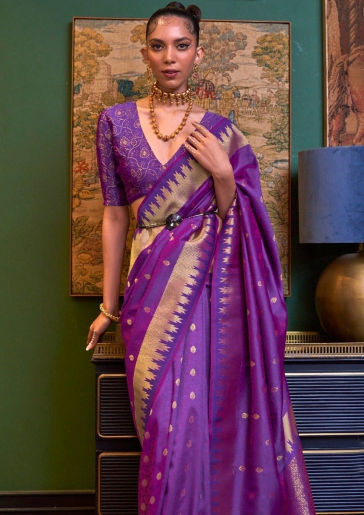 Soft banarasi silk handloom bridal sarees for bride online shopping india usa.