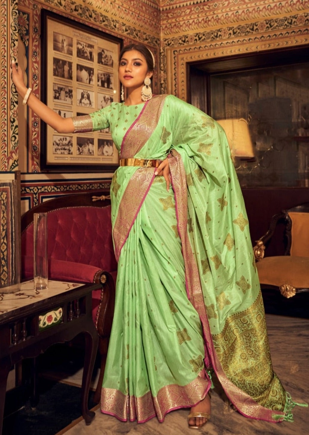 handloom saree blouse designs