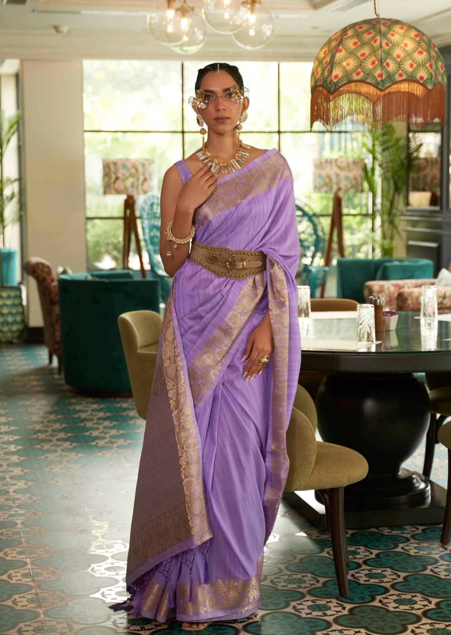 Purple Saree - Buy Trendy Purple Color Sarees Online | Karagiri