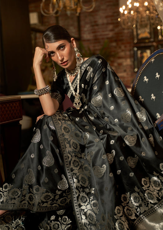 Satin silk saree online