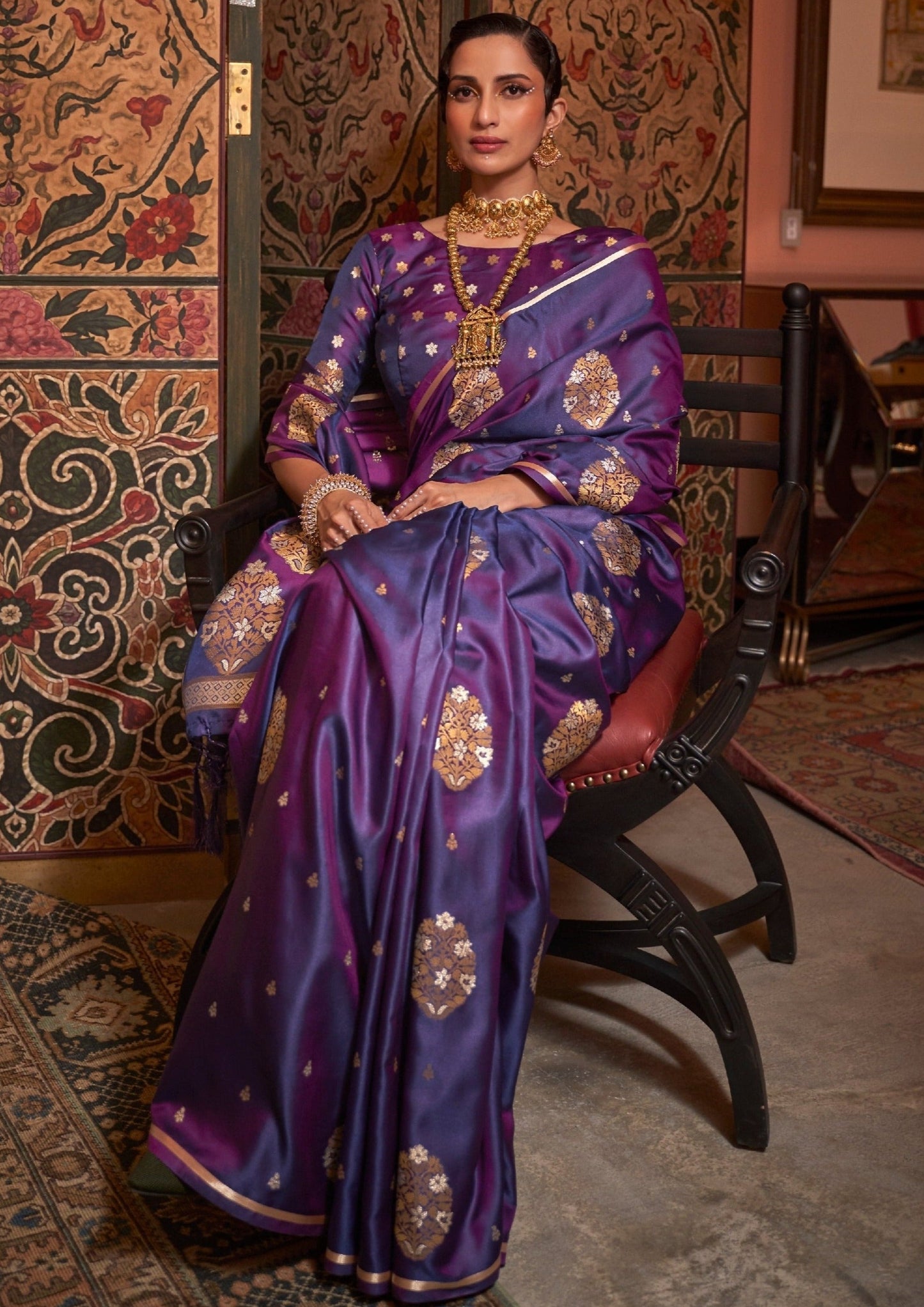 Satin silk sarees online