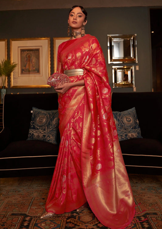 Red Banarasi Saree online