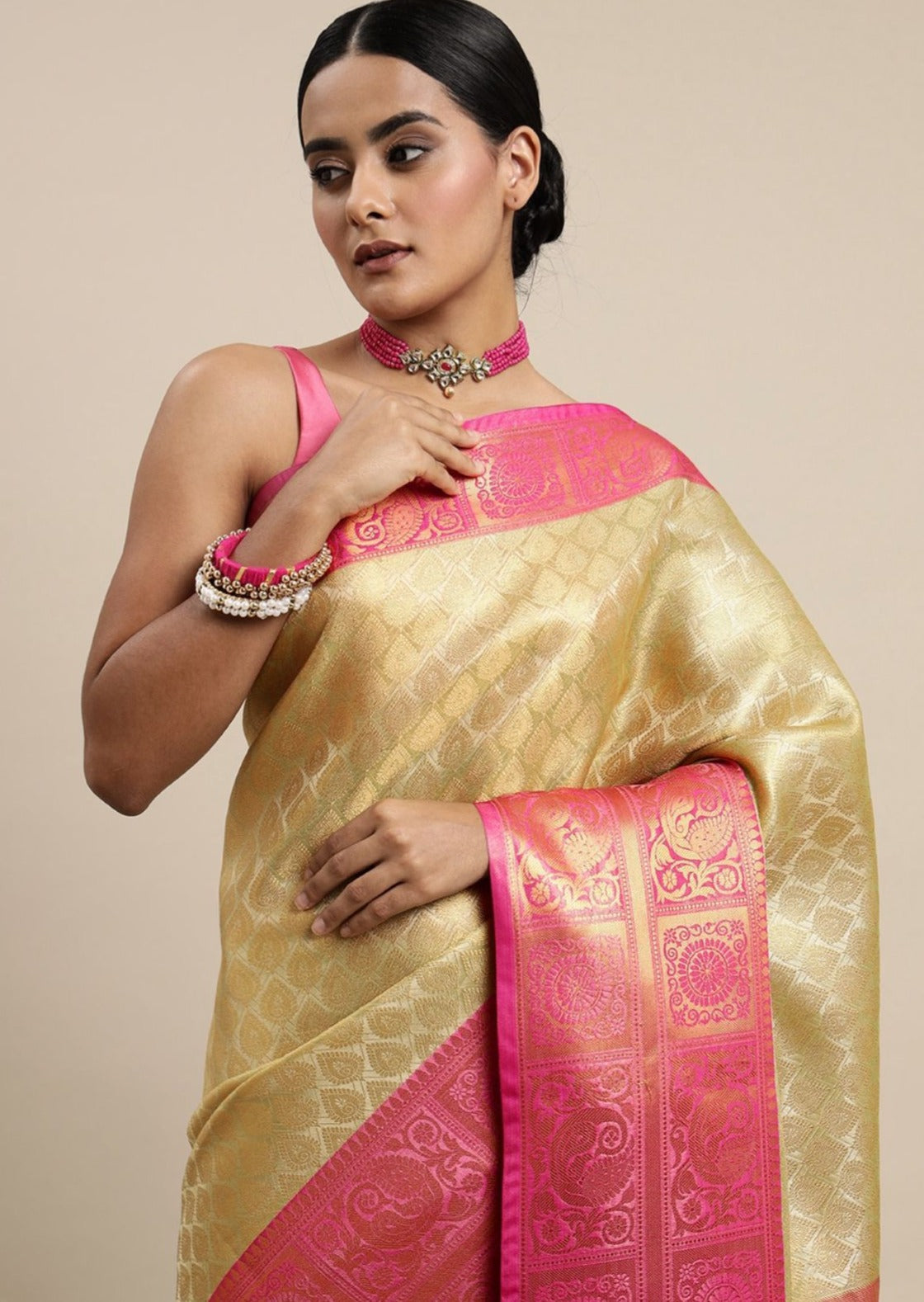 Banarasi Tussar Silk saree