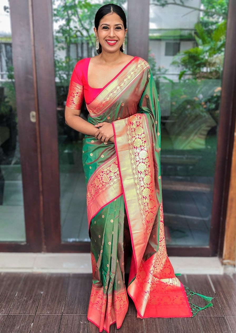 Pure handloom weaving sarees