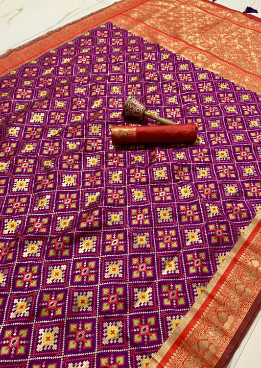 Pure Silk Patola Handloom Saree