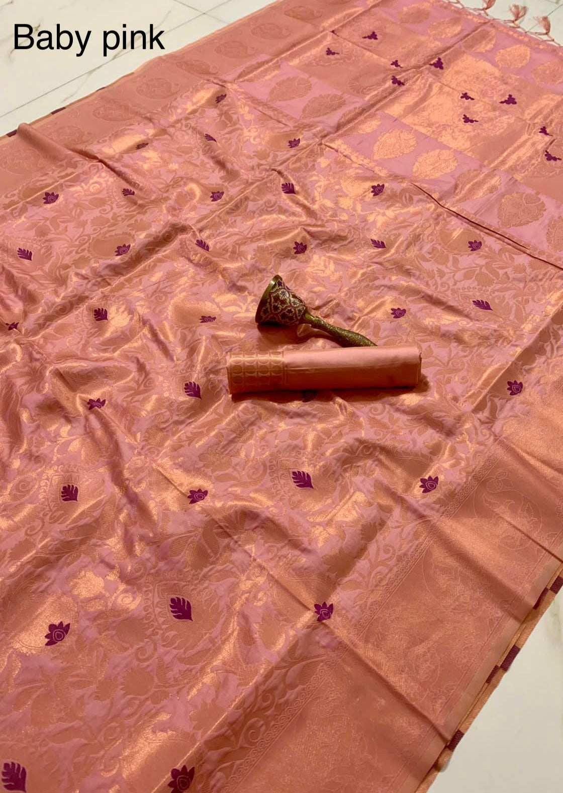 Pure Silk Handloom Banarasi Saree (with colour options)