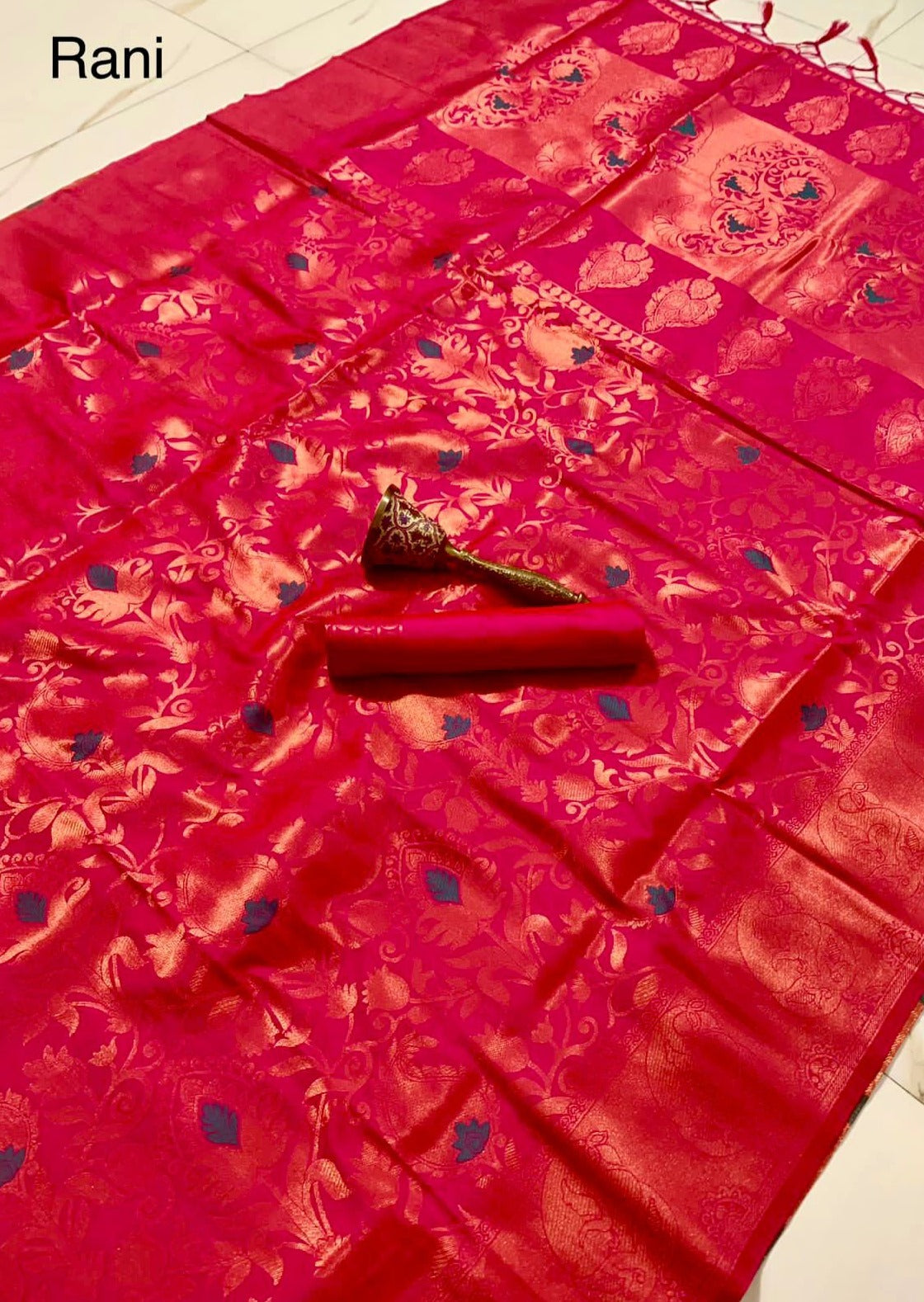 Pure Silk Handloom Banarasi Saree (with colour options)