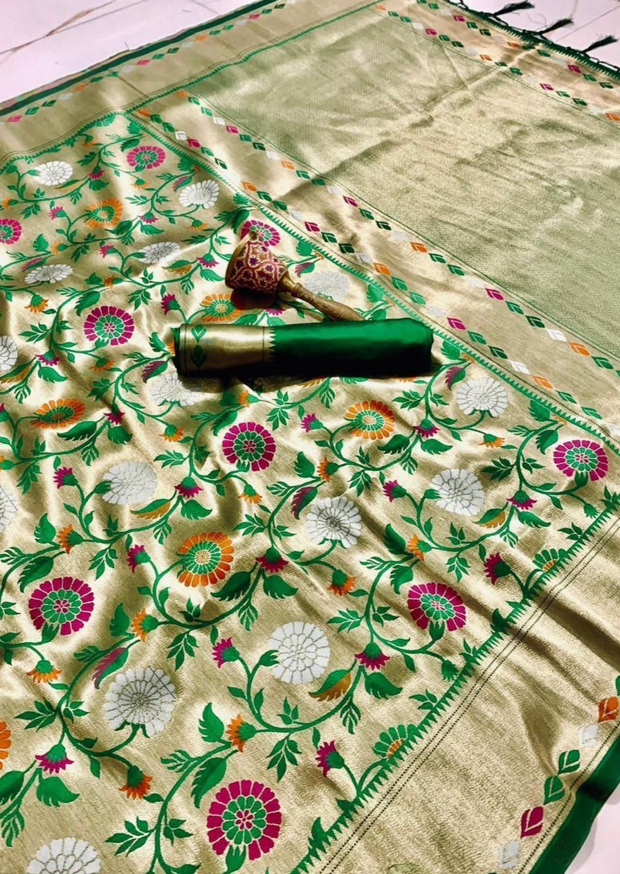 Pure Paithani Silk Handloom Saree