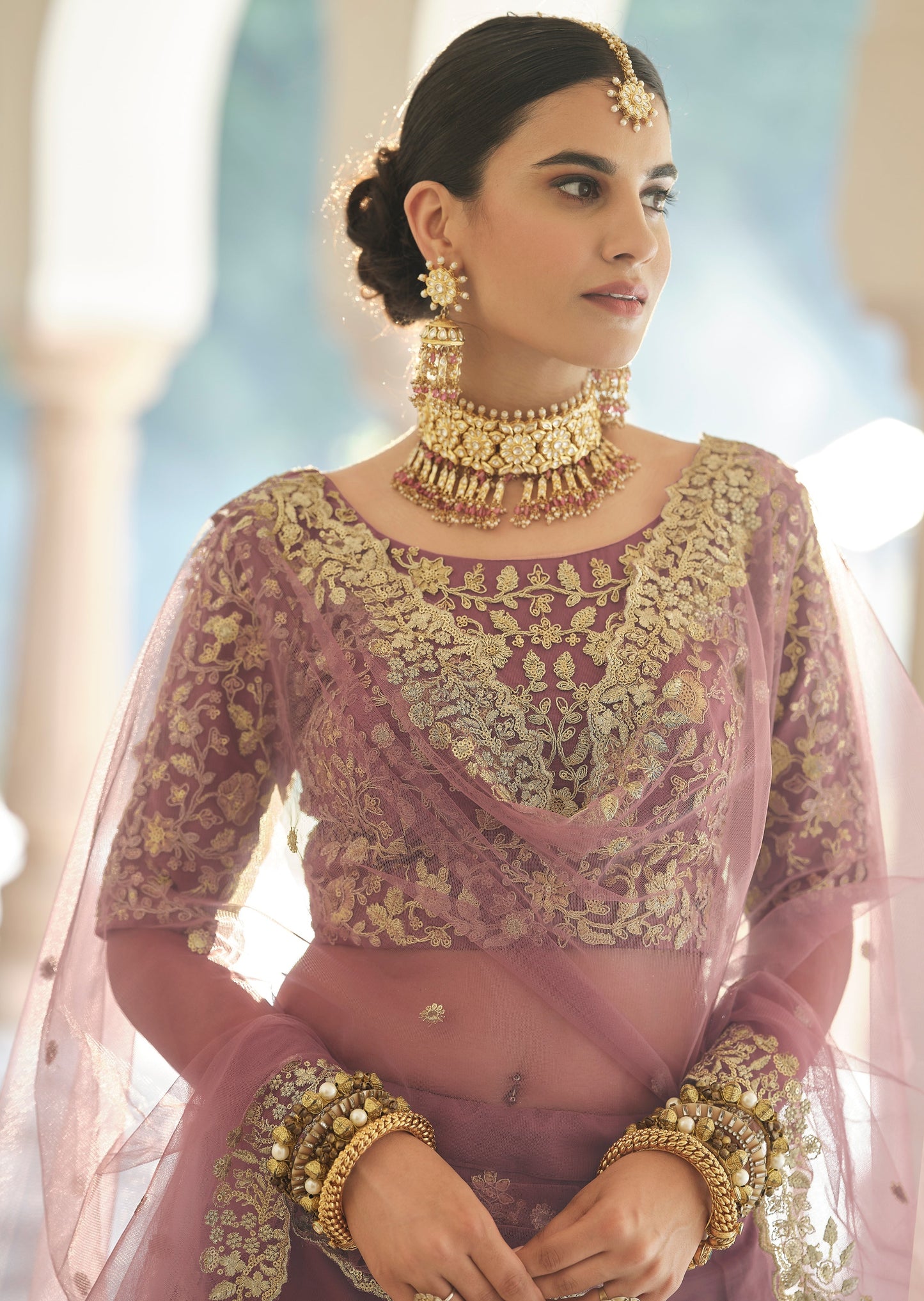 Muave Purple Lehenga