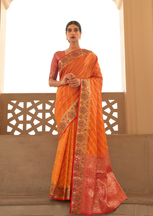 Banarasi Silk Yellow Saree