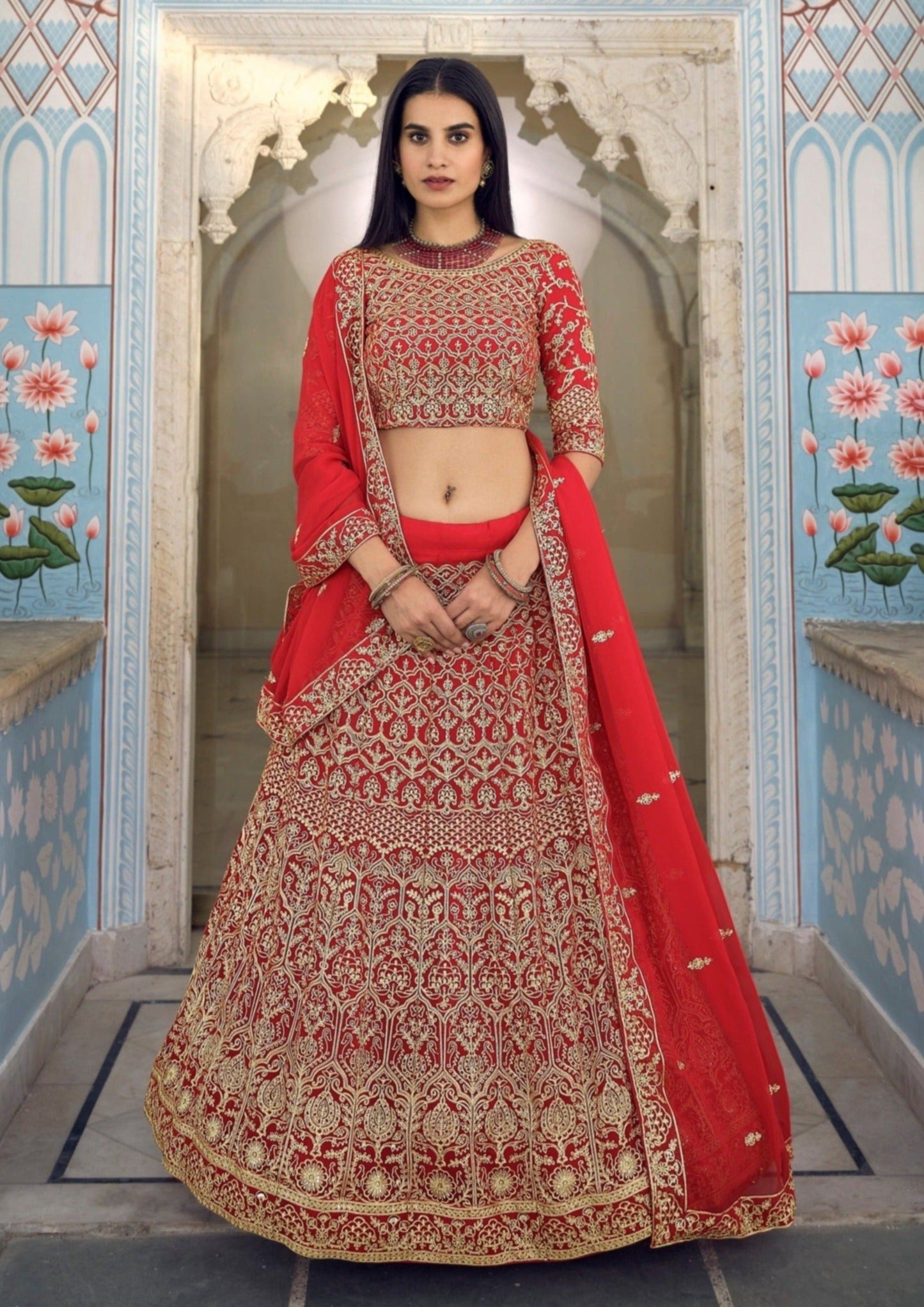 Bridal Red Lehenga Choli