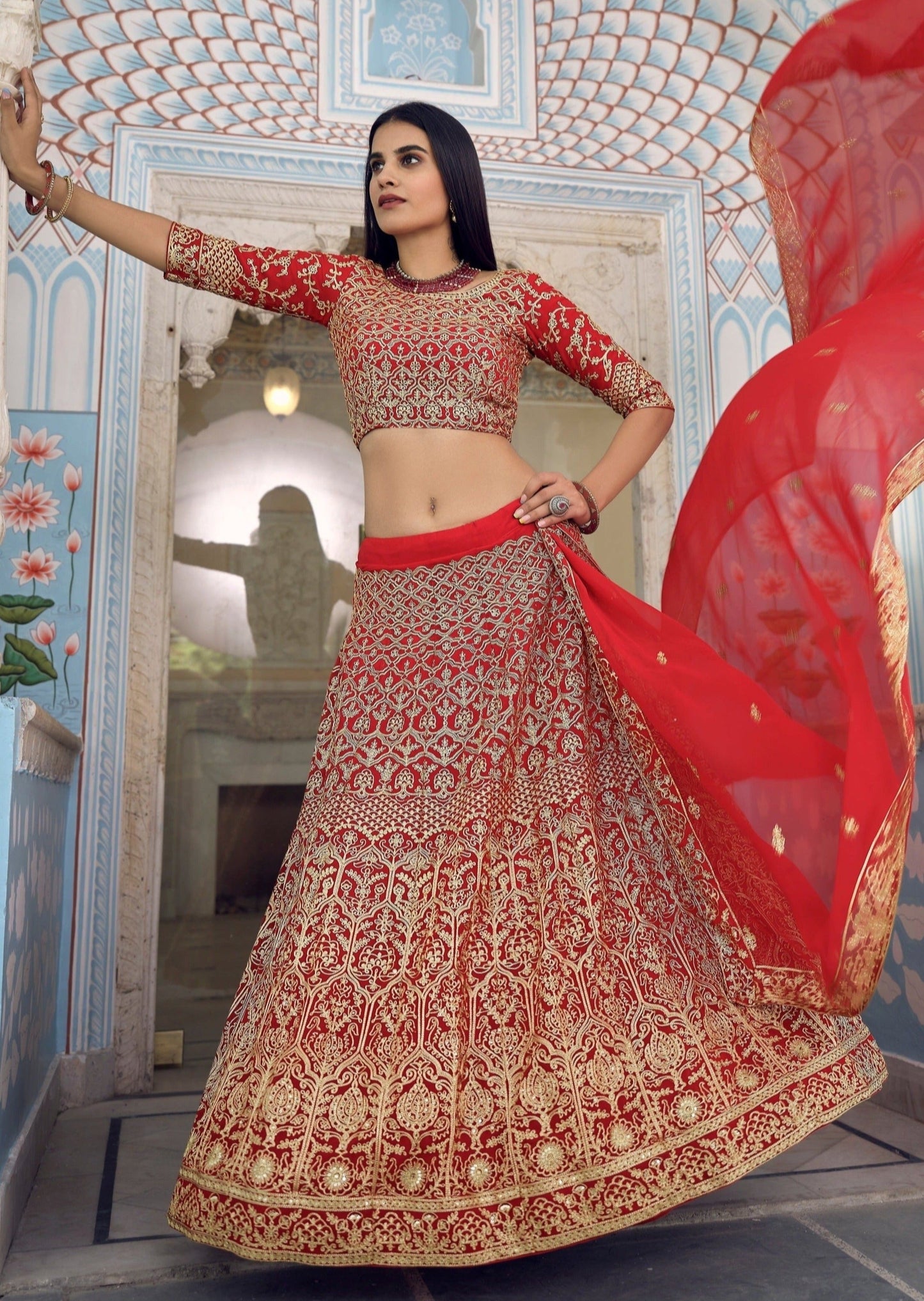 Bridal Red Lehenga Choli