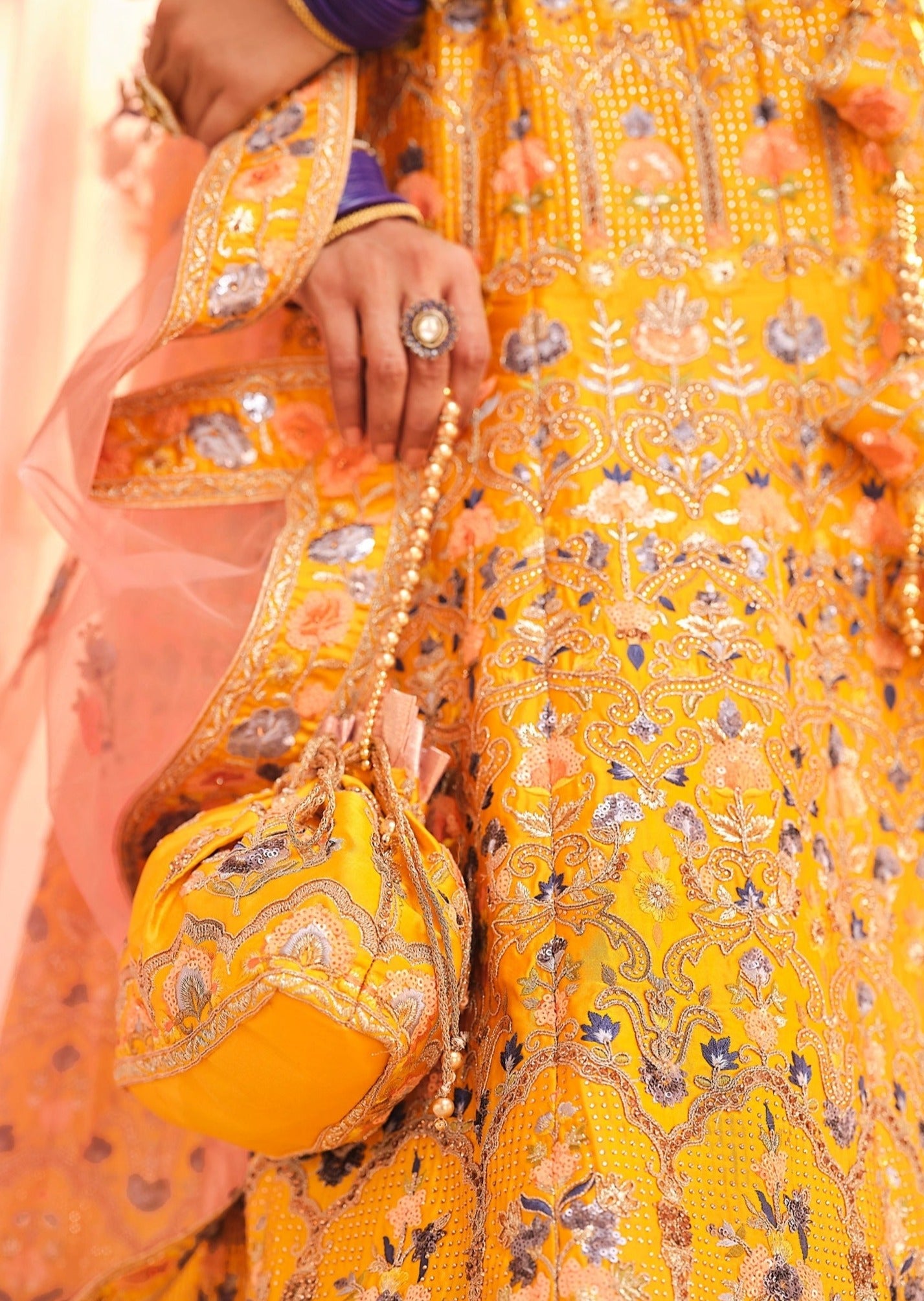 Yellow Bridal Lehenga Choli For Haldi