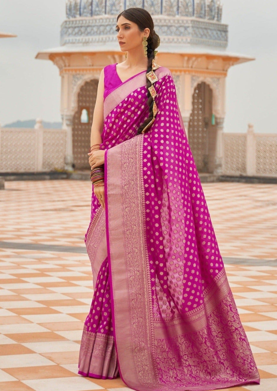 Pure Georgette Banarasi Saree
