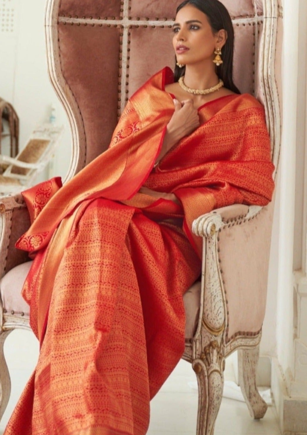 Kanjivaram silk handloom sarees online.