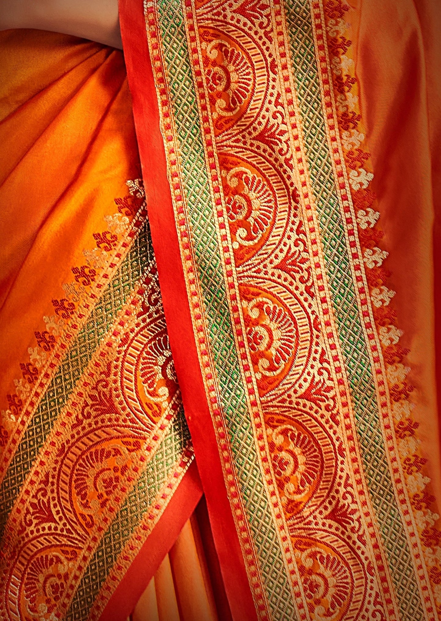 Pure Paithani Silk Haldi Yellow Saree