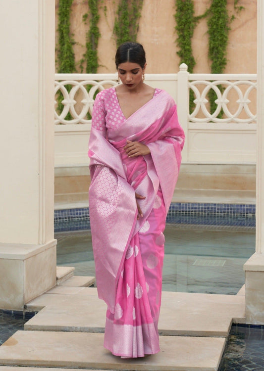 Luxury linen sarees