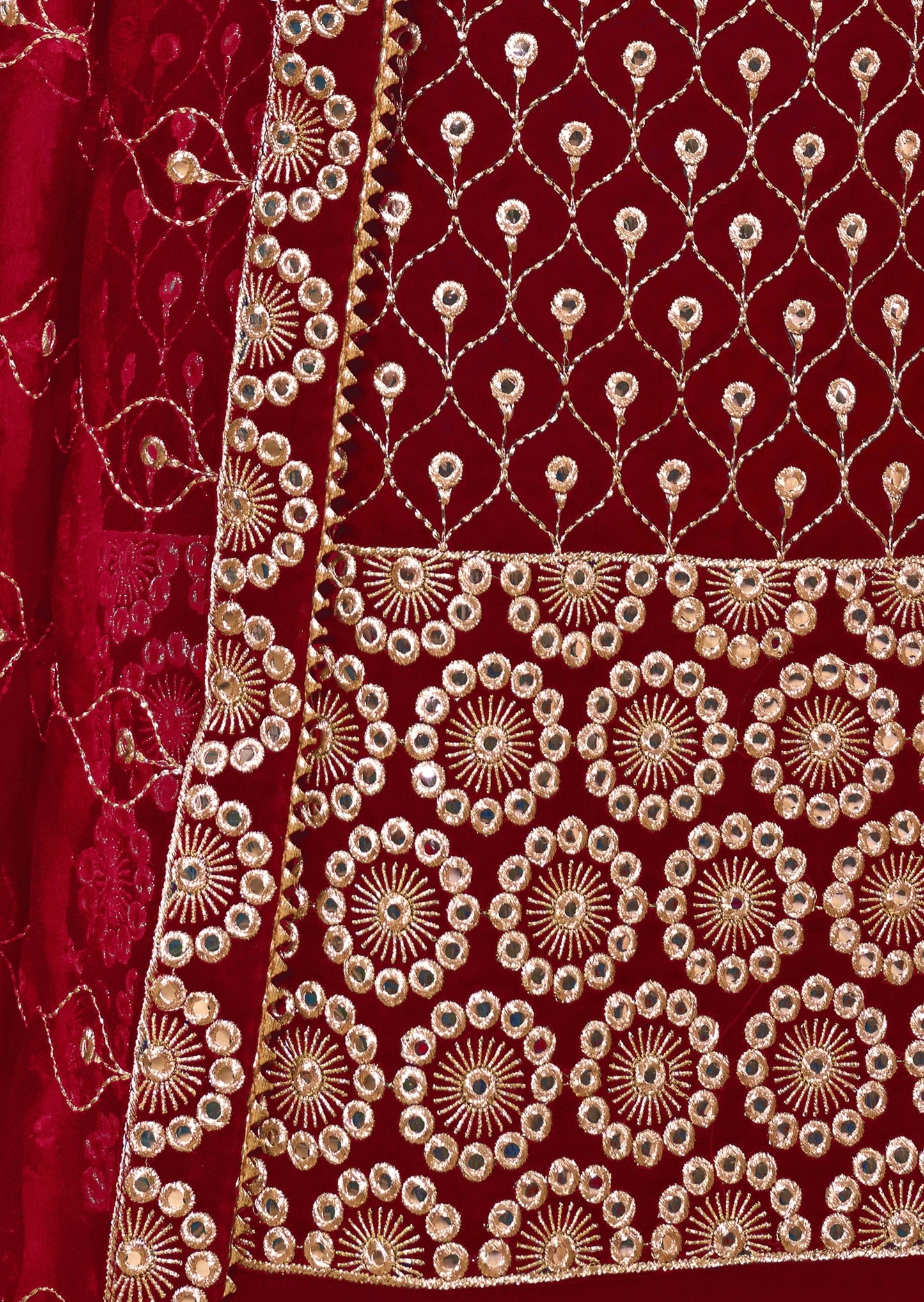 Red Georgette Sharara Suit