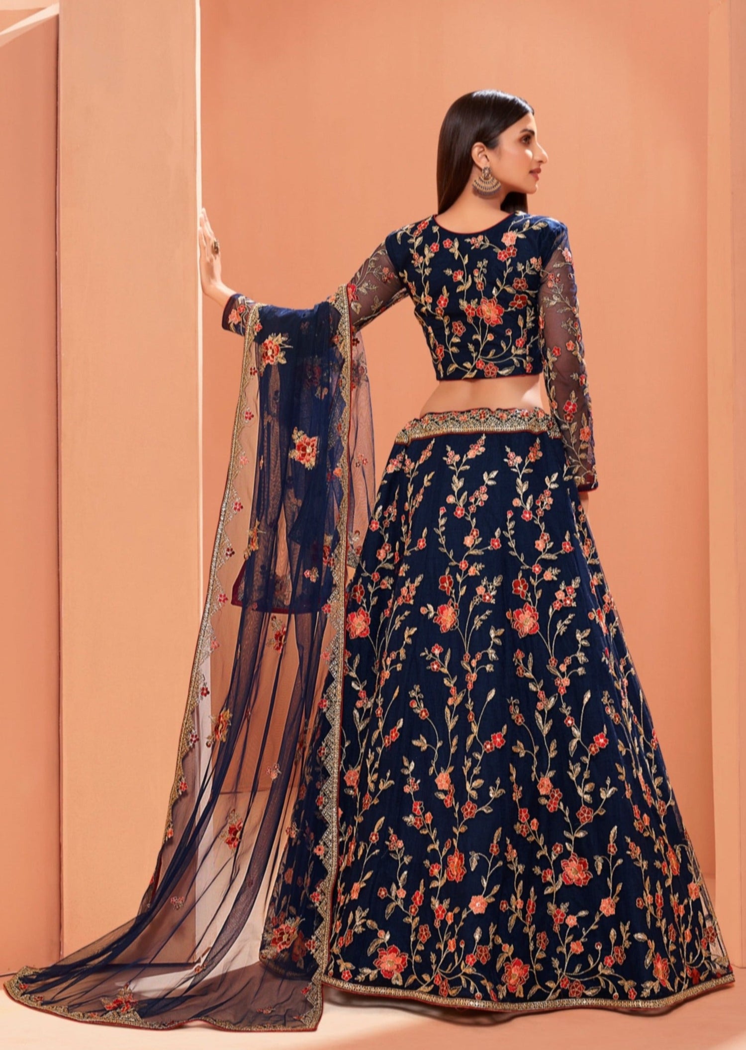 Blue Designer lehenga