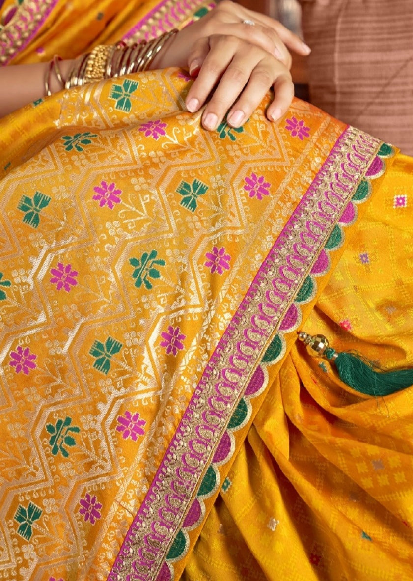 Shobhita Silk Turmeric Yellow Saree