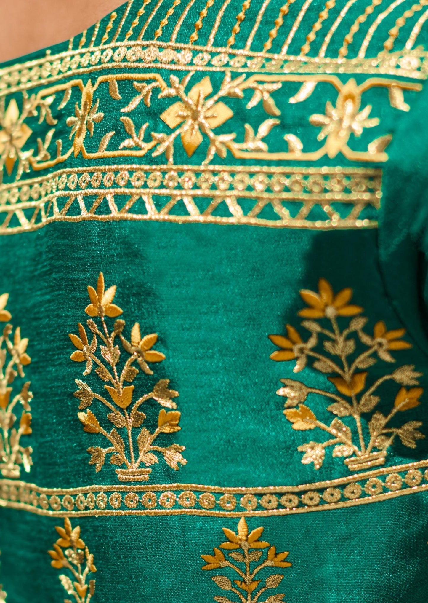 Kanjivaram Silk Yellow Saree with Handwork Blouse