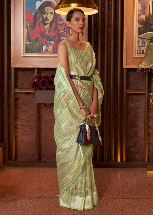 Pure linen saree online
