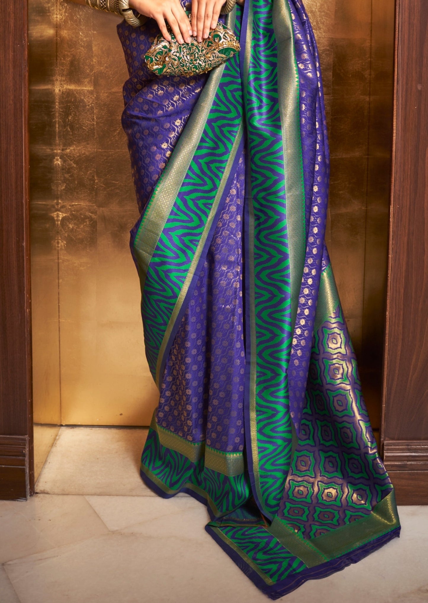 Kanjivaram Silk saree pallu design