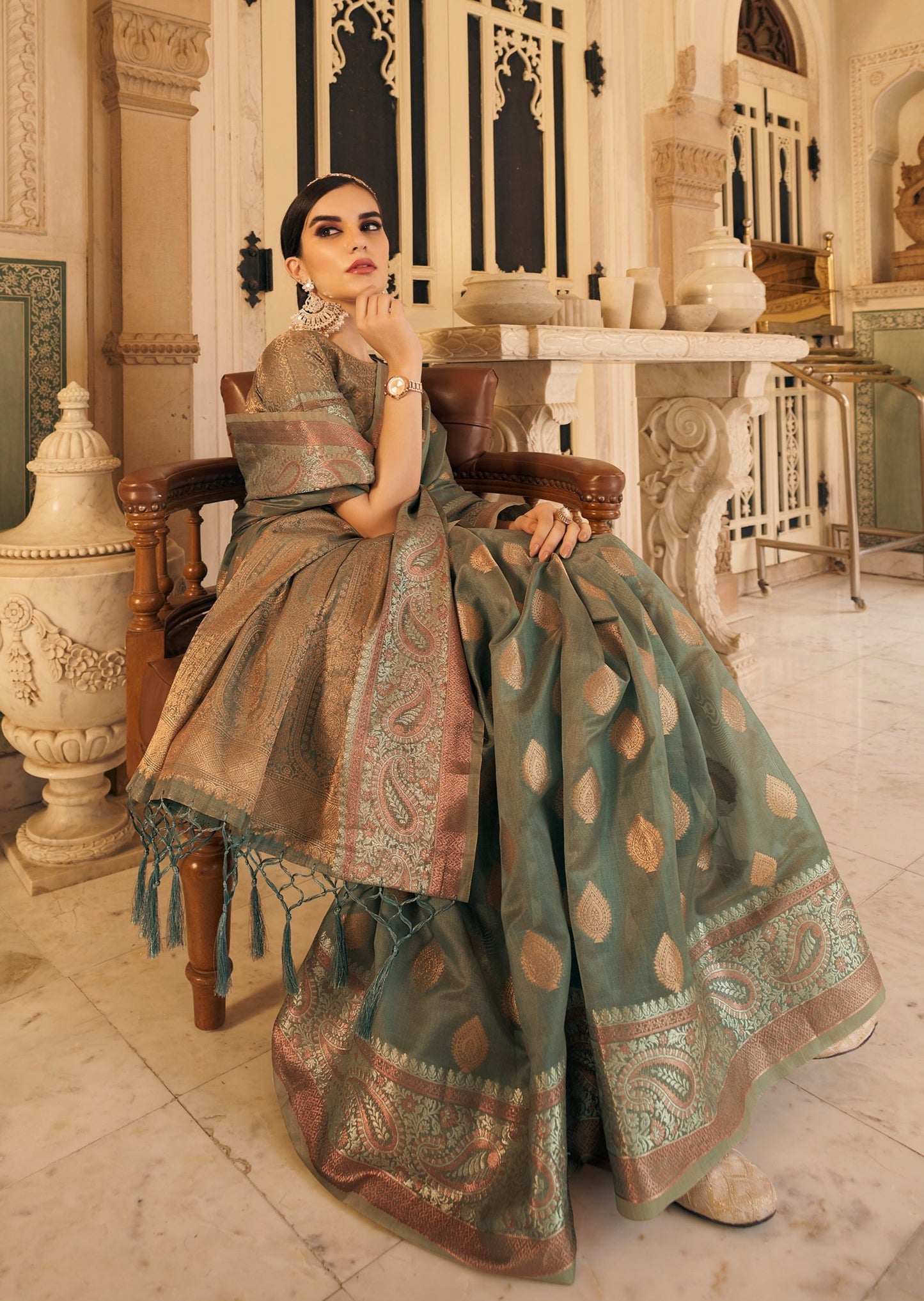 Banarasi organza saree online.