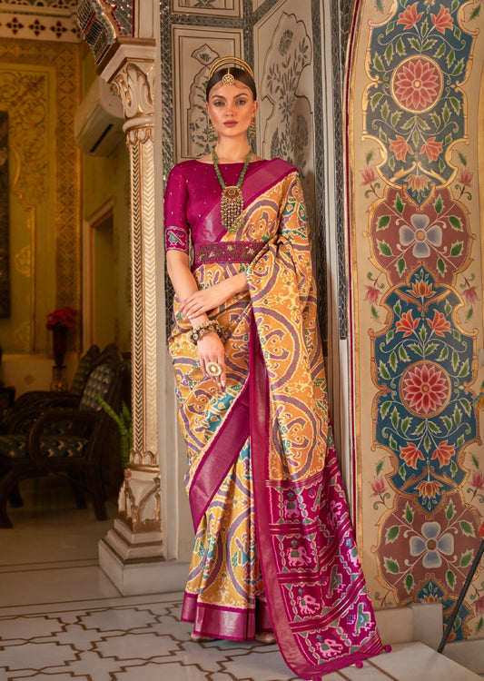 Single ikat Patola saree