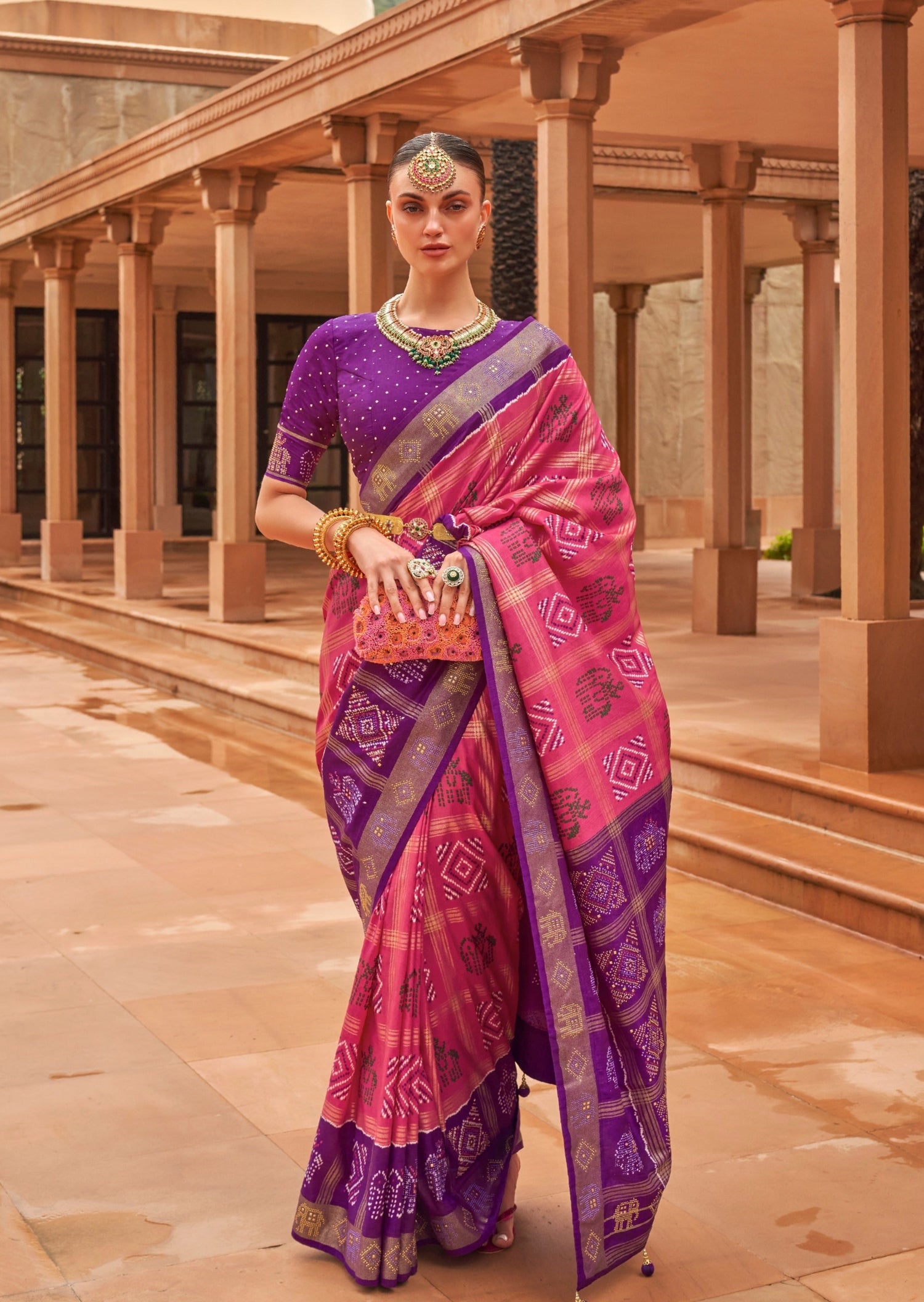 Cheery Red Hand Woven Organza Chanderi Silk Saree – zarikaariindia.com