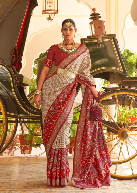 Red Patola saree online india