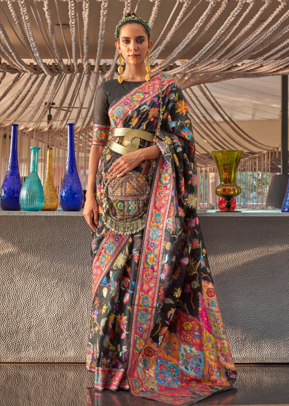 Kabira Designer Premium Kashmiri Silk Saree