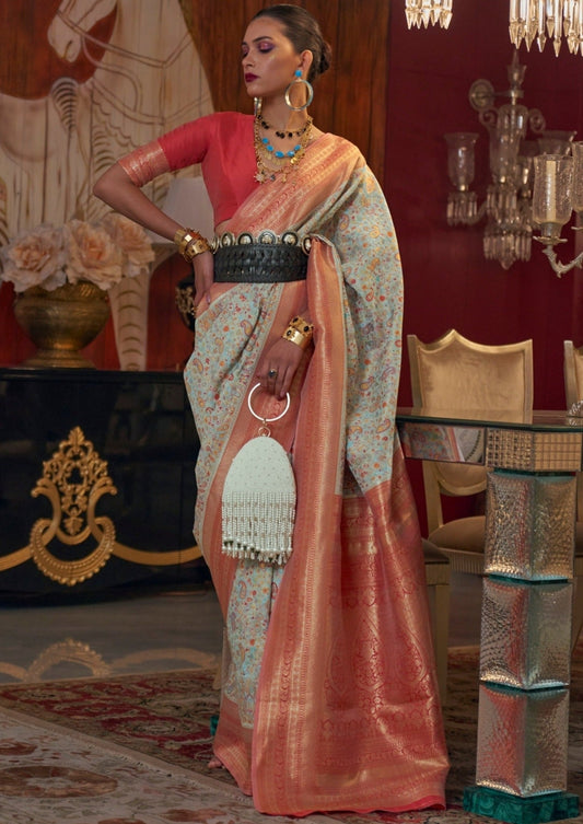 Red Embroidery Booti Work Georgette Designer Fancy Sarees. Buy online  shopping sarees at - UK.
