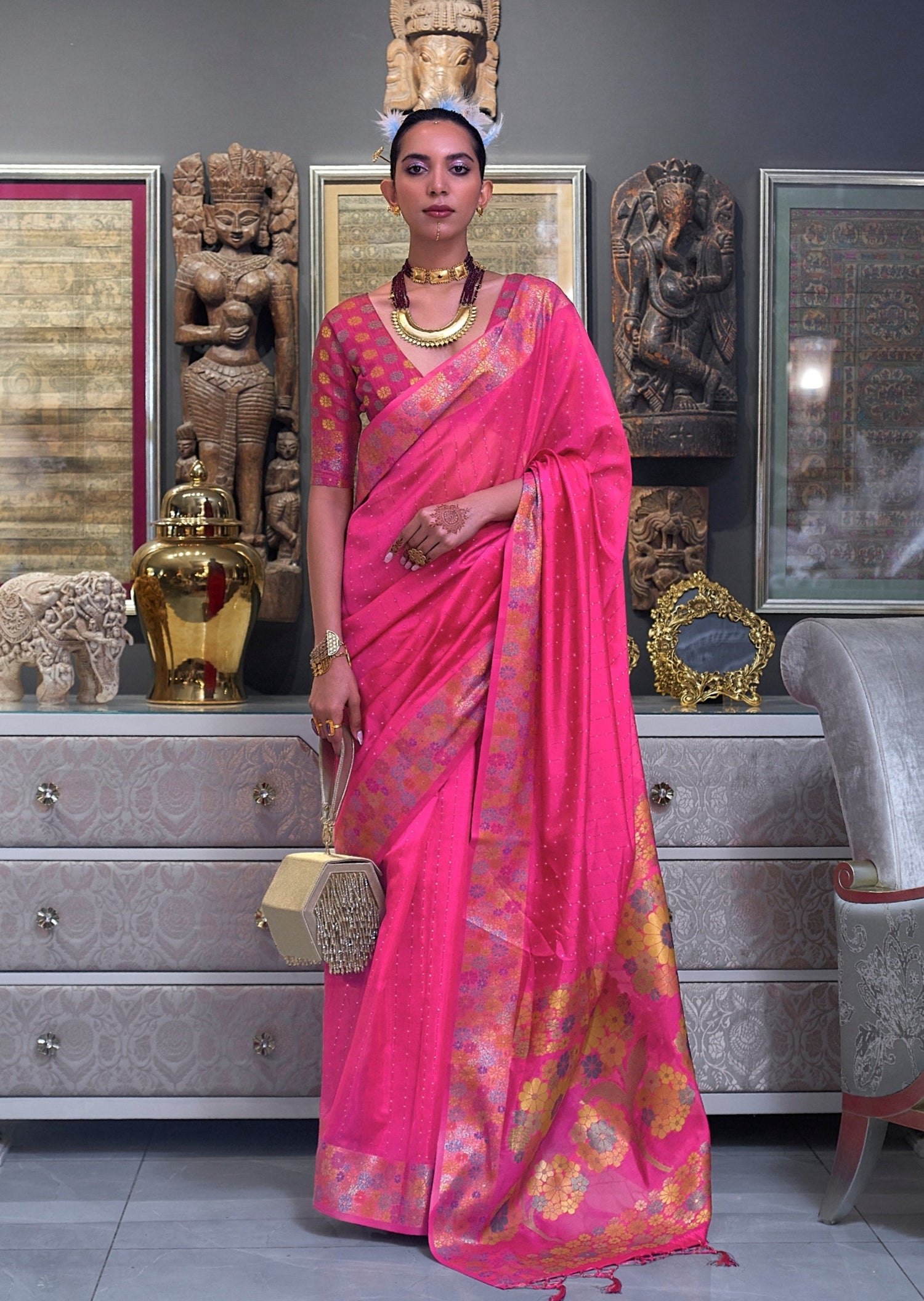 Handloom Organza Sarees online