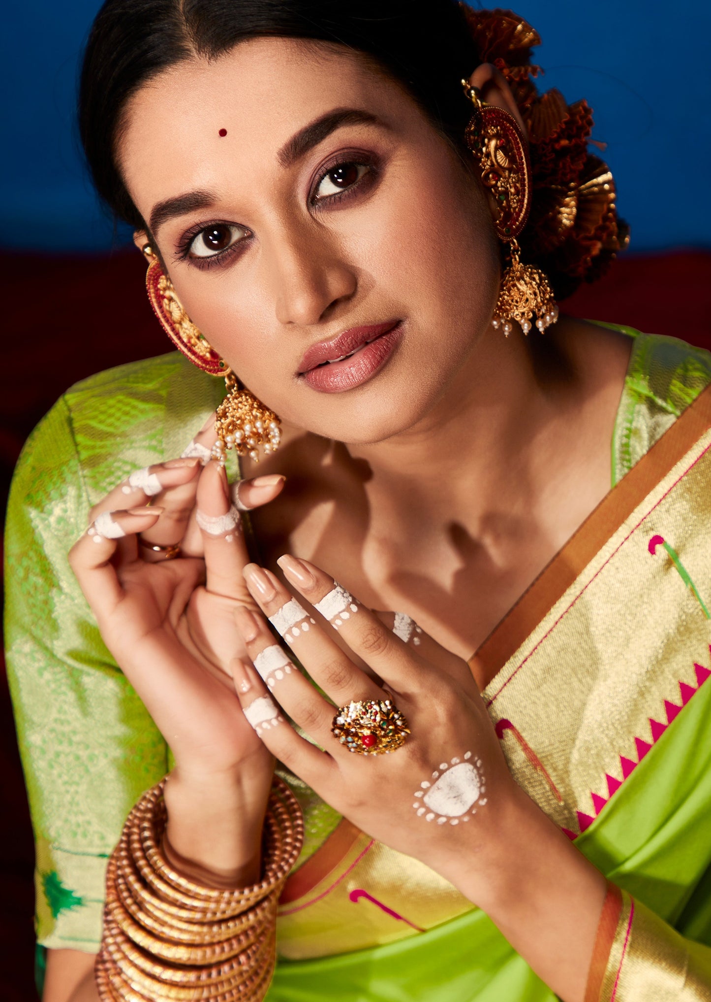 Beautiful Indian woman's face